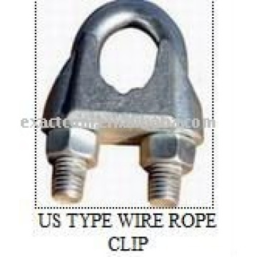 CLIPS POUR CORDE DE CÂBLE MALLEABLE GALV US TYPE FF-C-450 TYPE 1 CLASSE 2